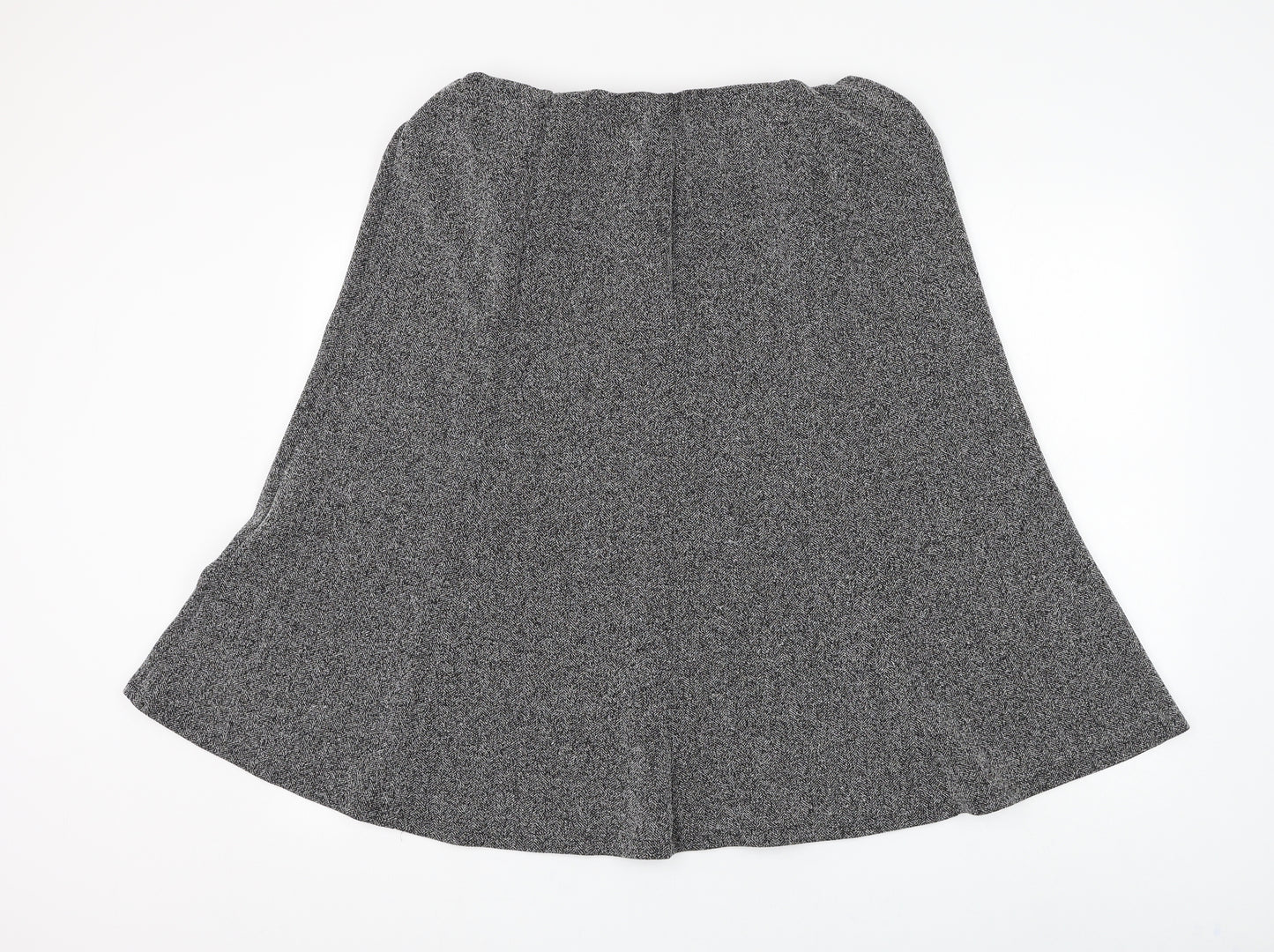 Marks and Spencer Womens Grey Polyester A-Line Skirt Size 20