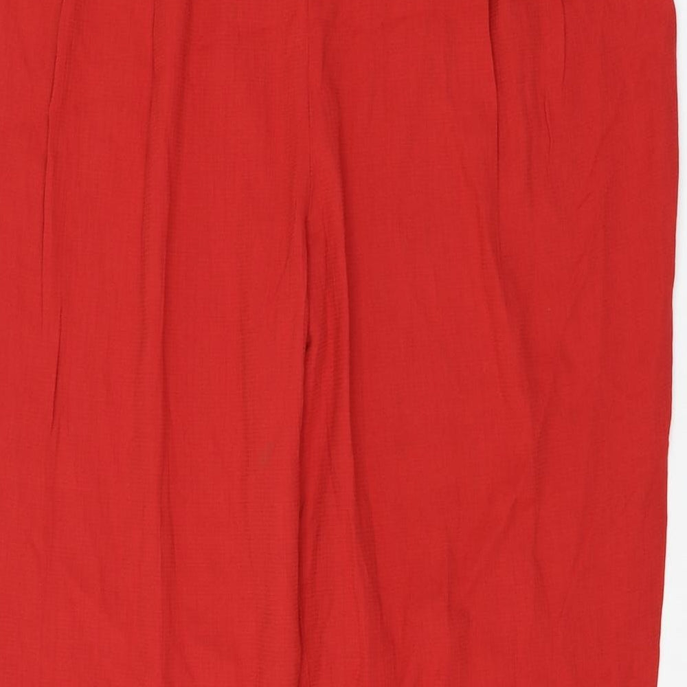 Berkertex Womens Red Viscose Trousers Size 20 L27 in Regular