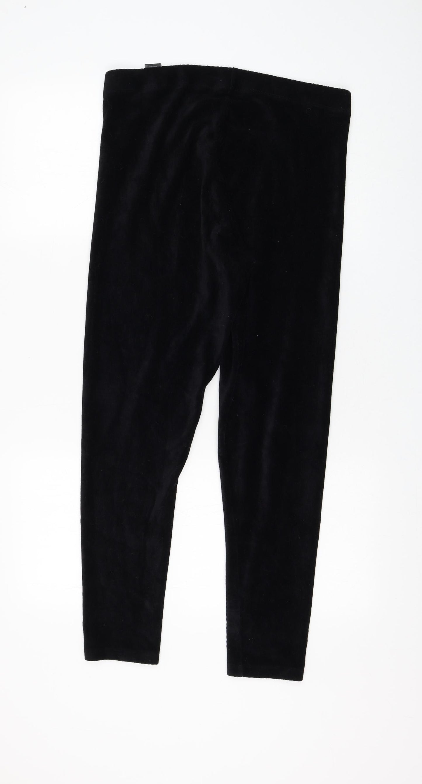 Marks and Spencer Womens Black Cotton Capri Leggings Size 18 L28 in