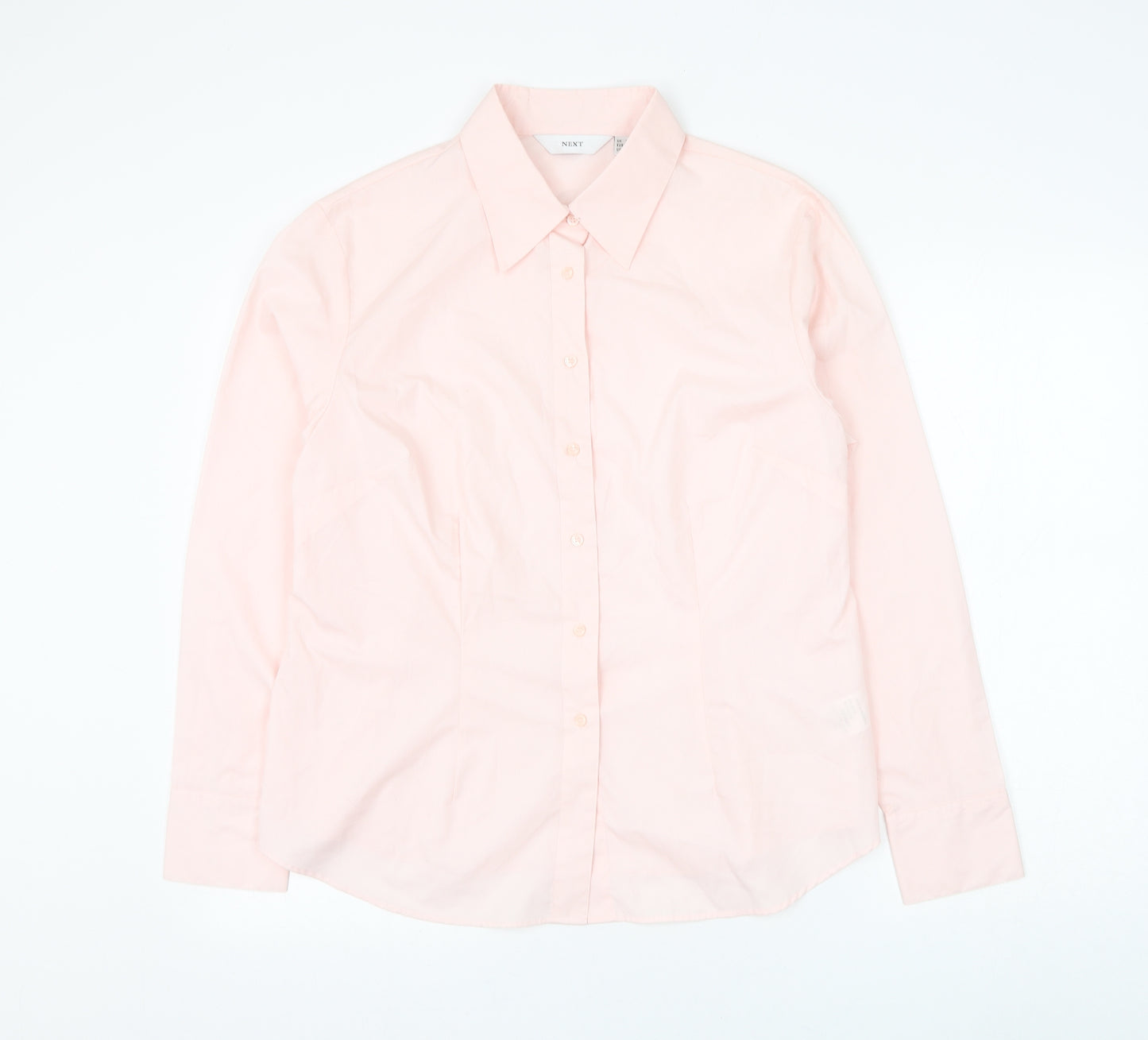 NEXT Womens Pink Cotton Basic Button-Up Size 20 Collared