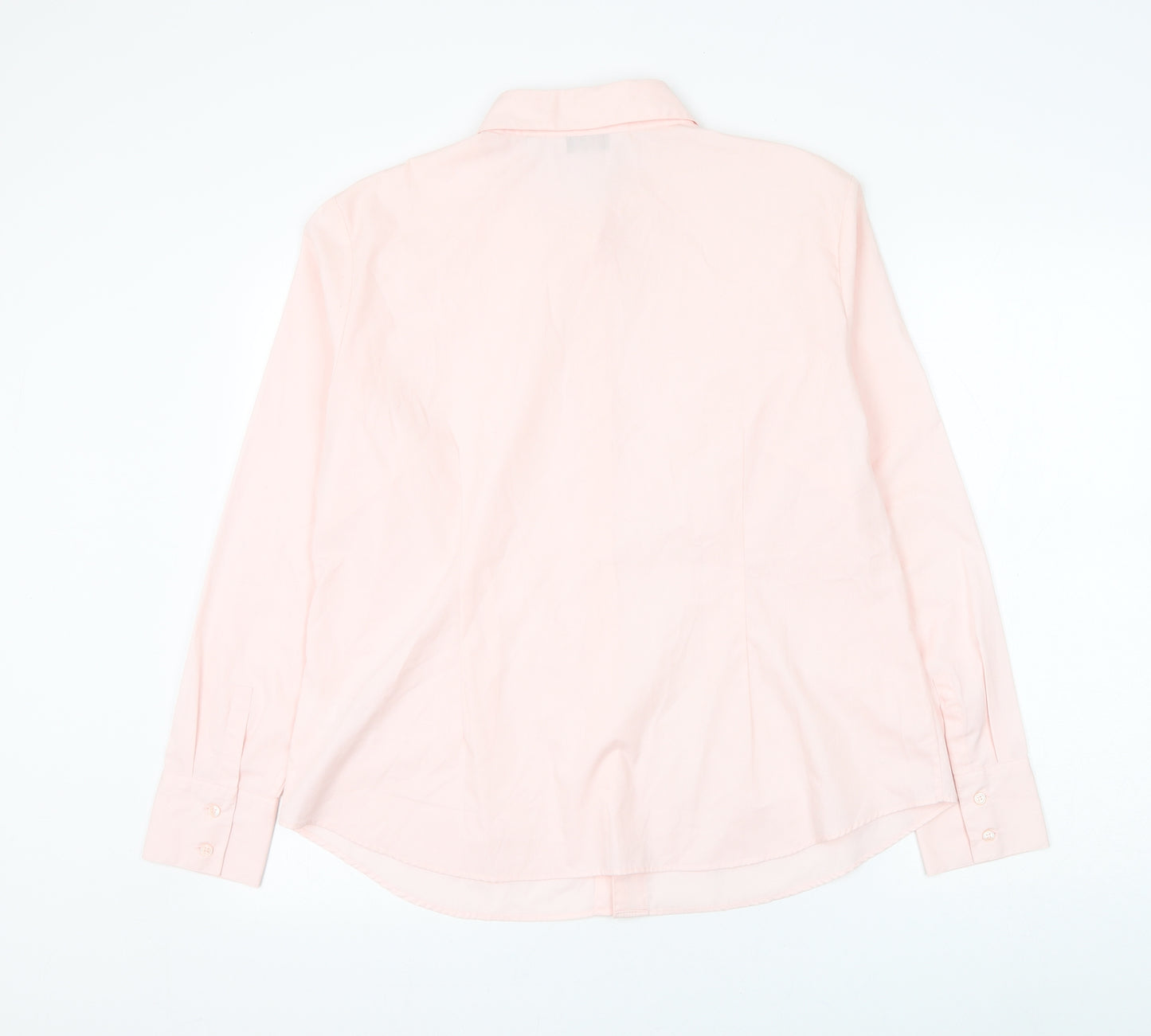 NEXT Womens Pink Cotton Basic Button-Up Size 20 Collared