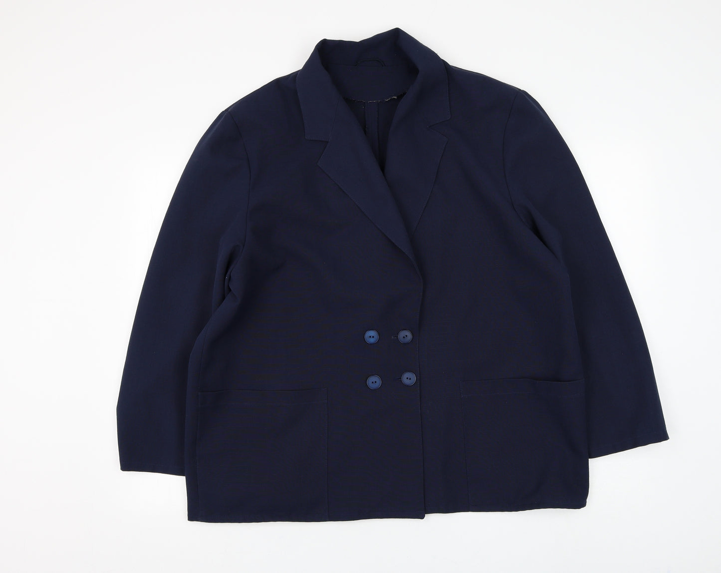 Top Lady Womens Blue Jacket Blazer Size 20 Button