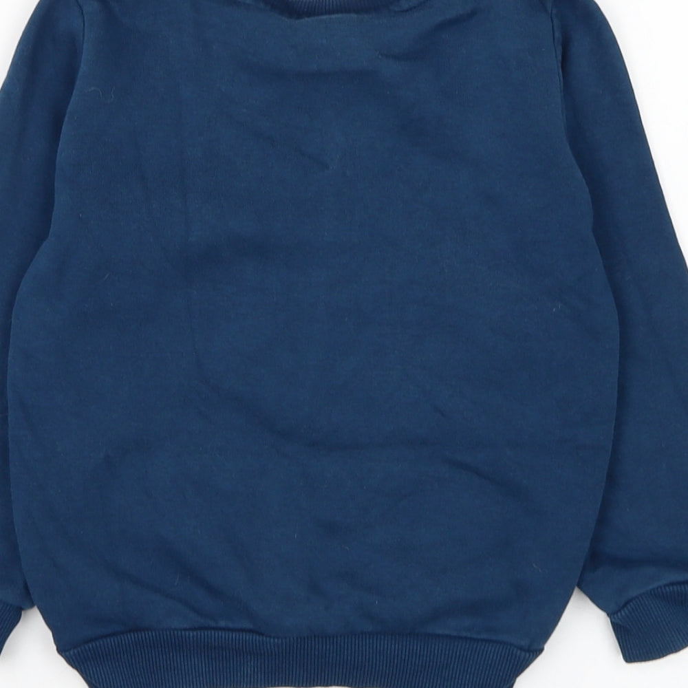 PUMA Boys Blue Polyester Pullover Sweatshirt Size 3-4 Years Pullover