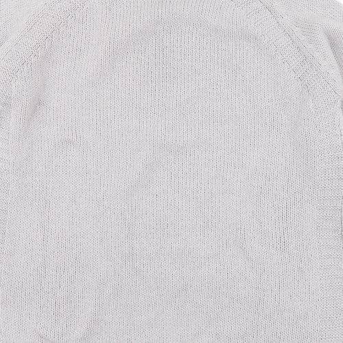 F&F Womens Grey Round Neck Acrylic Pullover Jumper Size 12