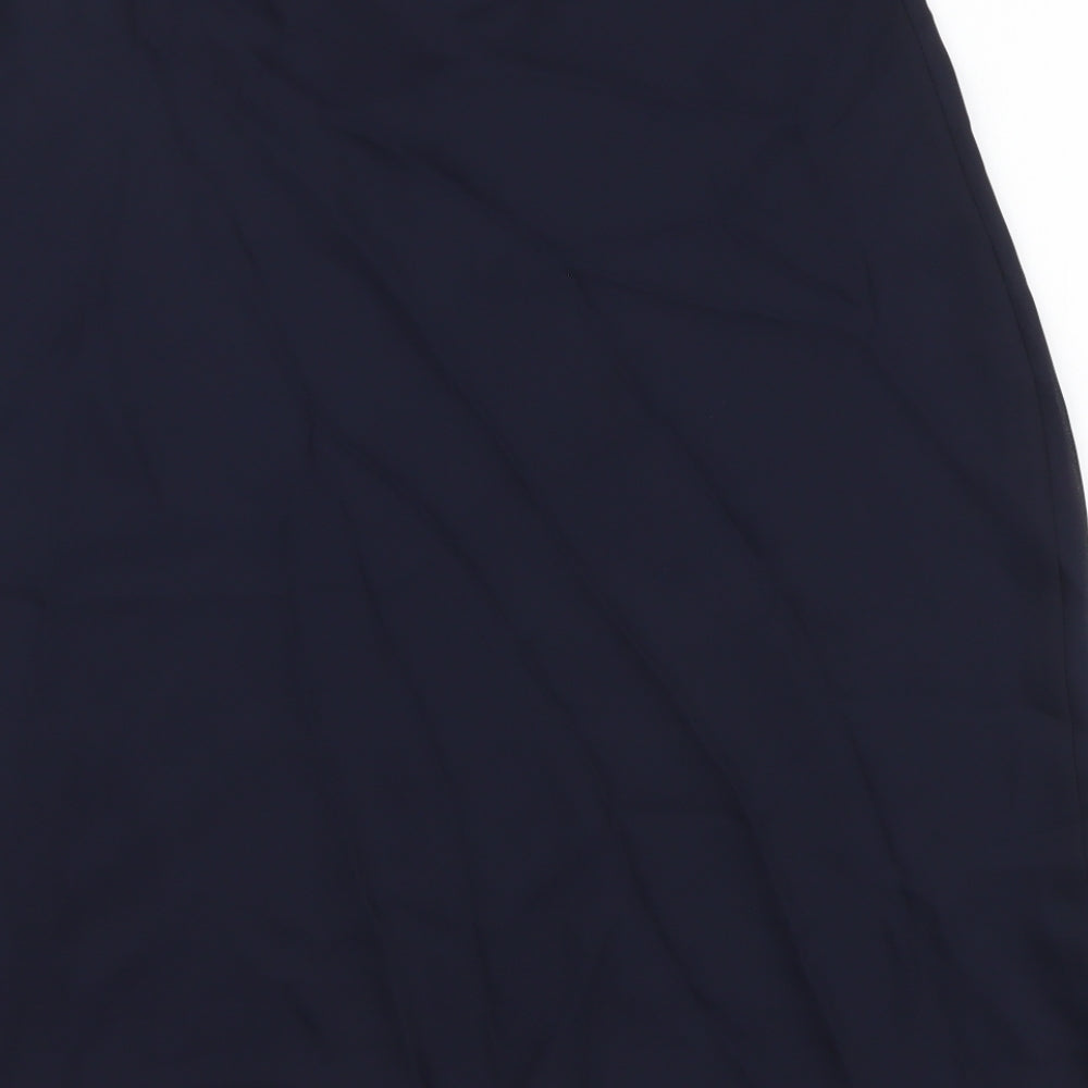 Bonmarché Womens Blue Polyester A-Line Skirt Size 16 Buckle