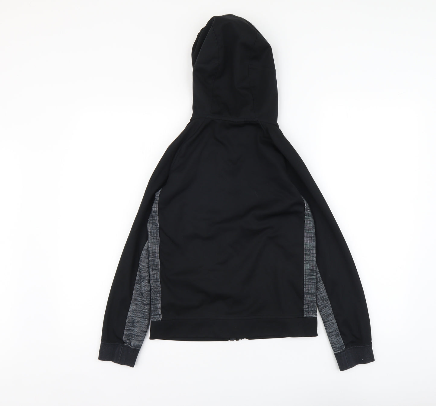 Nike Boys Black Polyester Full Zip Hoodie Size 10-11 Years Zip