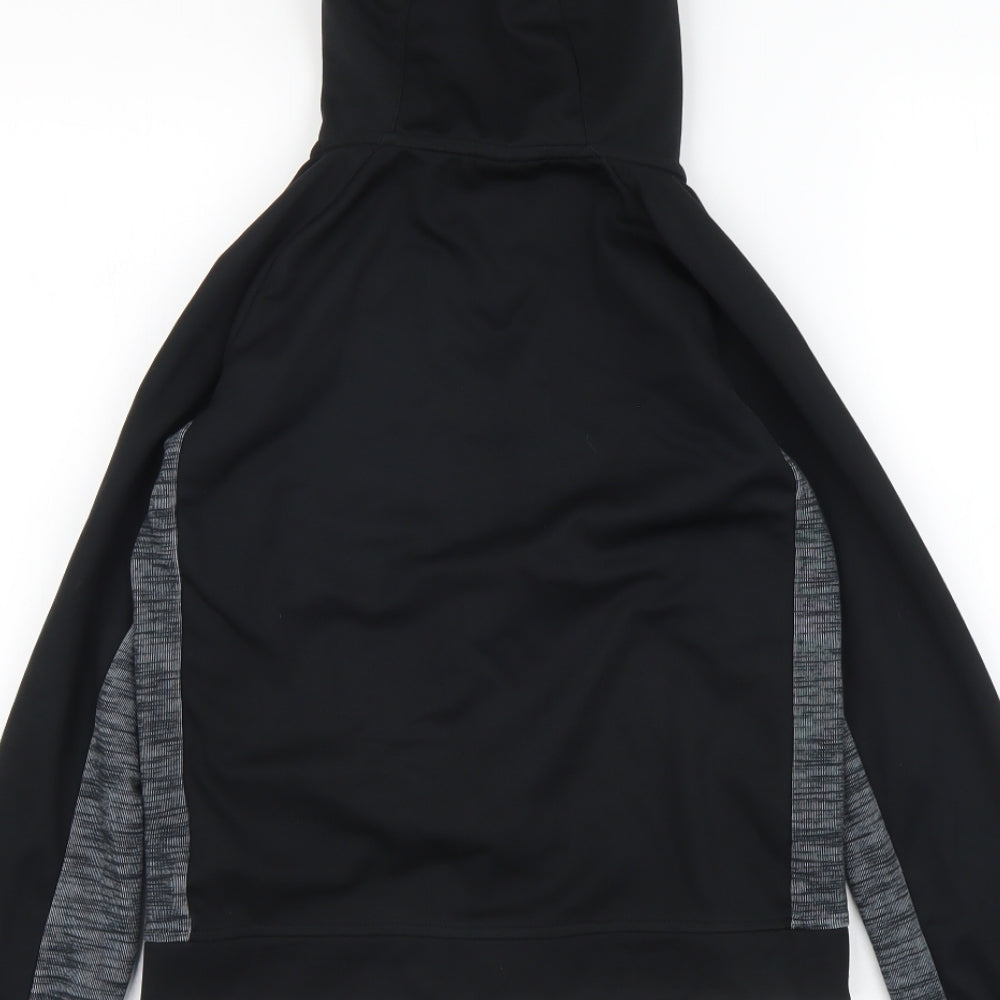 Nike Boys Black Polyester Full Zip Hoodie Size 10-11 Years Zip