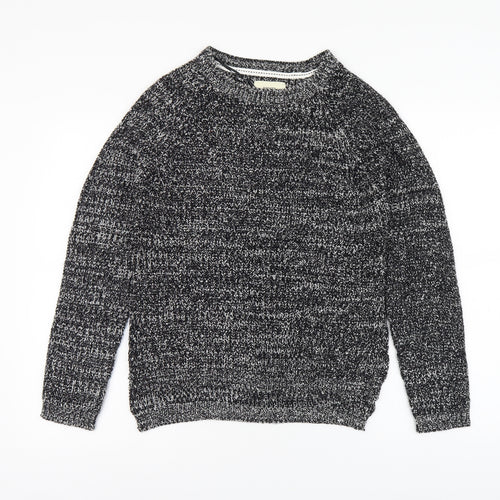 Papaya Womens Black Round Neck Acrylic Pullover Jumper Size S