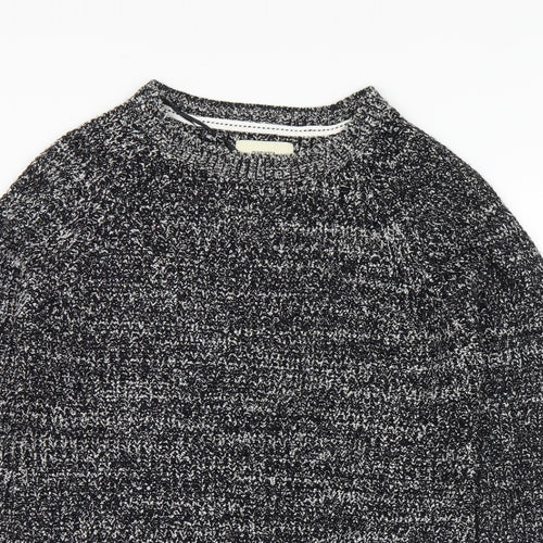 Papaya Womens Black Round Neck Acrylic Pullover Jumper Size S