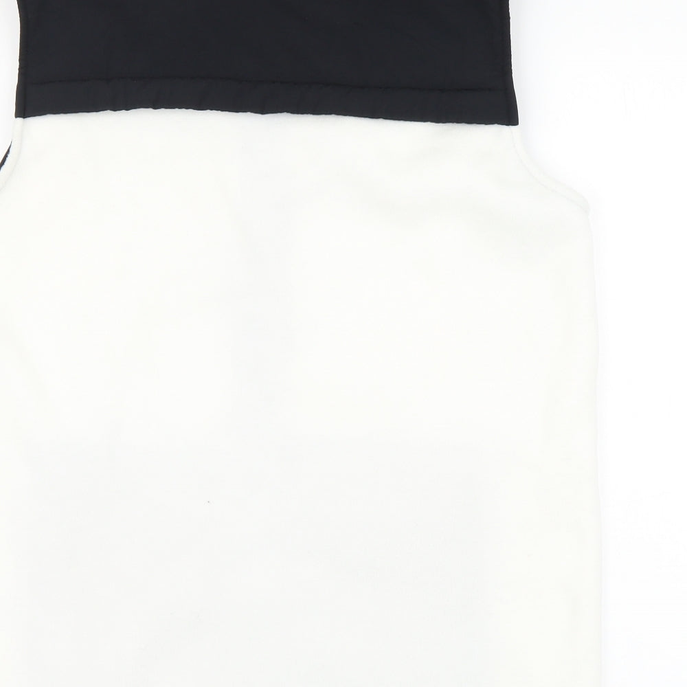 Rebel Mens White Polyester Vest Sweatshirt Size M