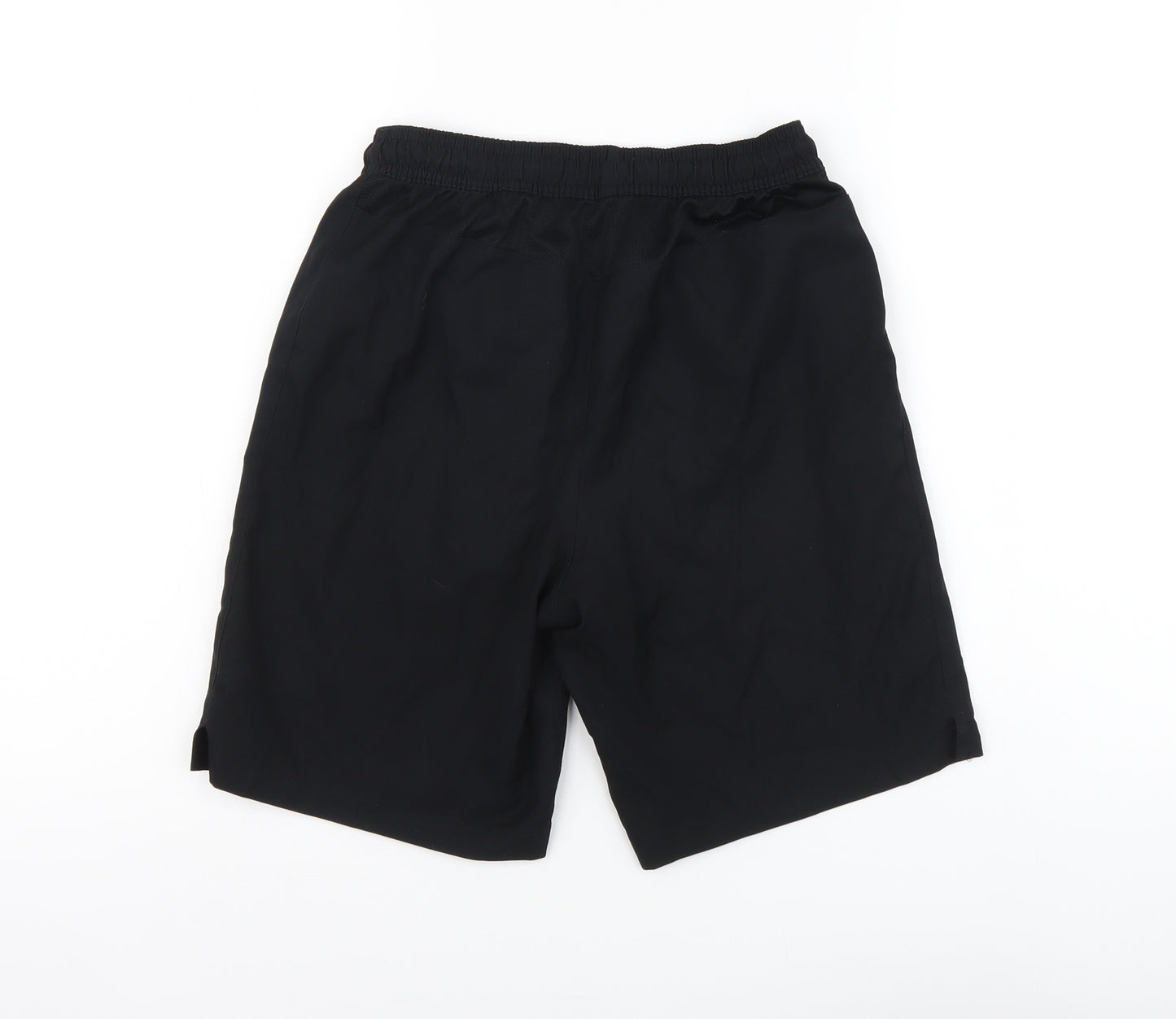 Nike Boys Black Polyester Sweat Shorts Size 12-13 Years Regular Buckle - Manchester United