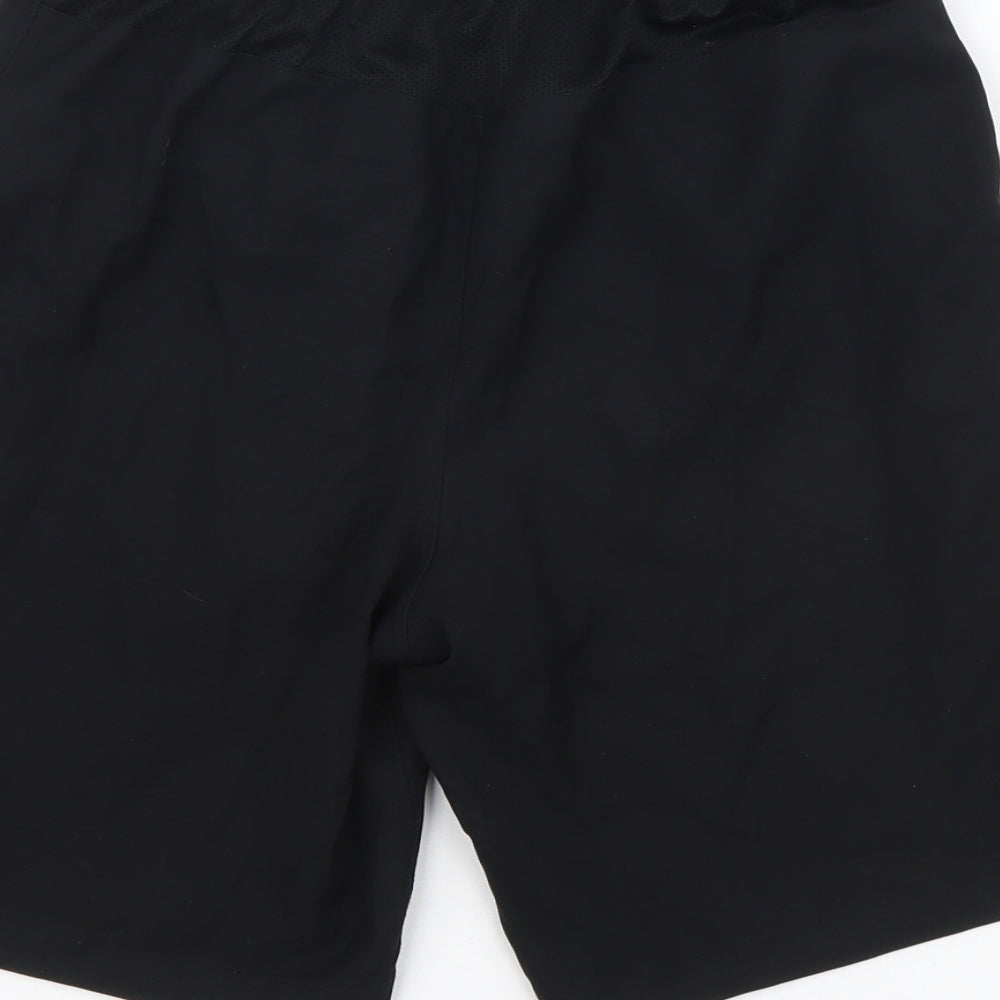 Nike Boys Black Polyester Sweat Shorts Size 12-13 Years Regular Buckle - Manchester United