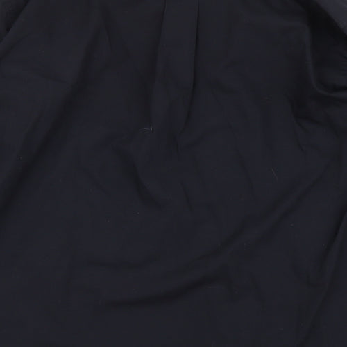 Armando Mens Blue Cotton Button-Up Size 17 Collared Button