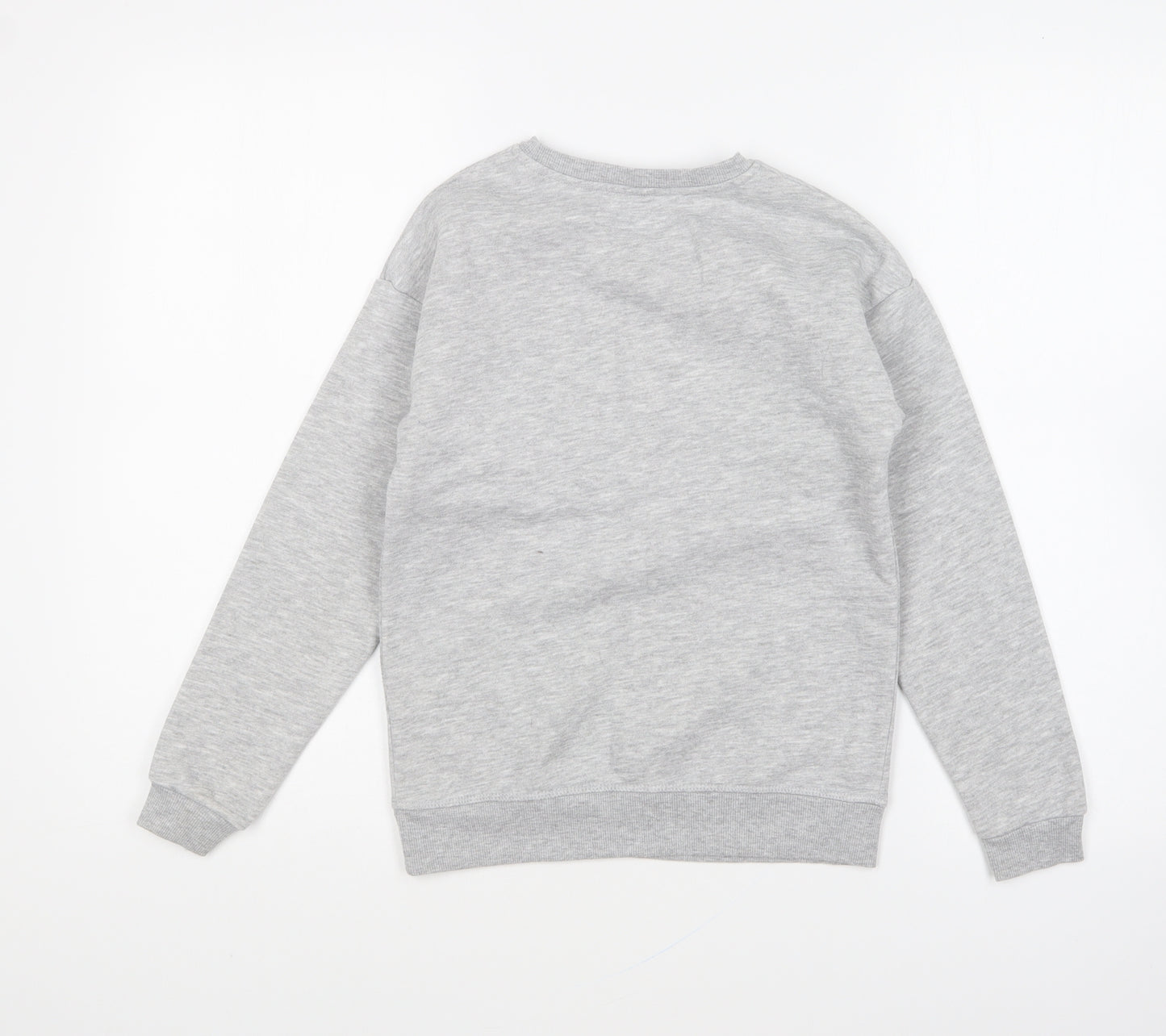 Primark Girls Grey Cotton Pullover Sweatshirt Size 9-10 Years Pullover - Stay Happy Be You