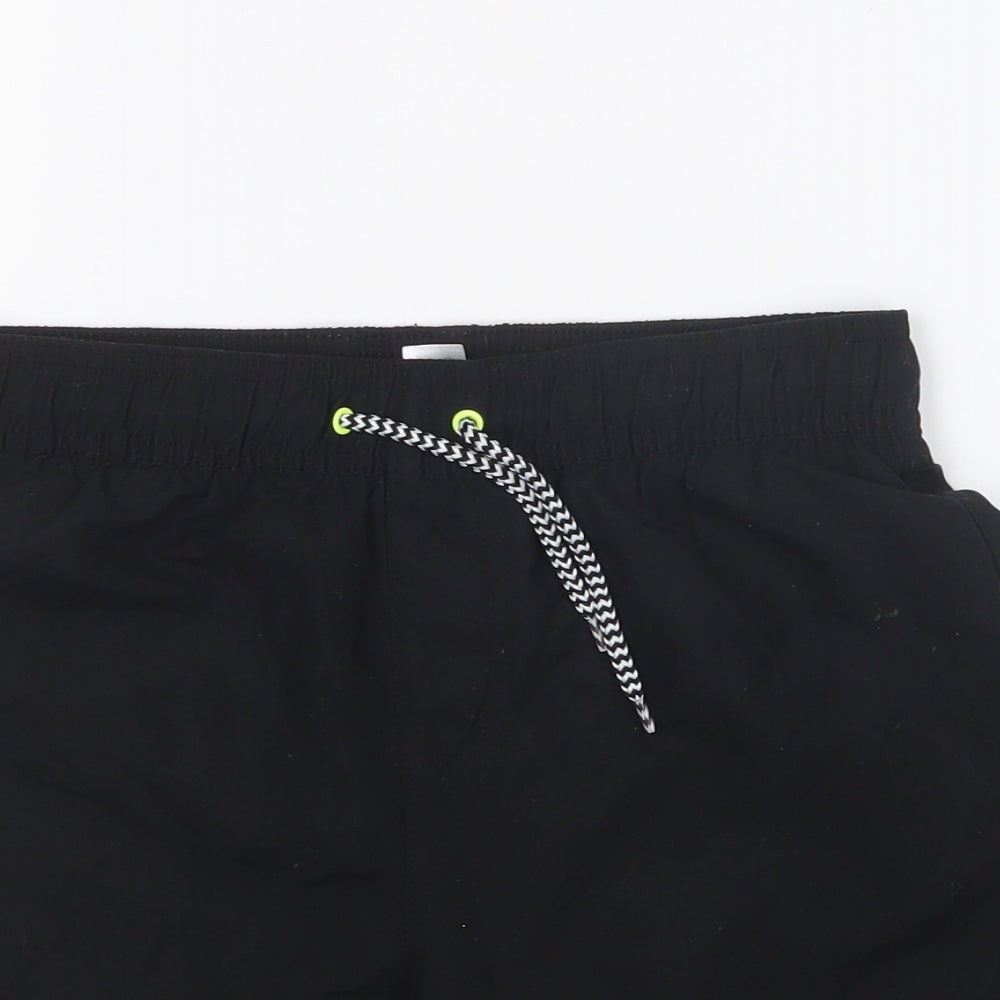 George Boys Black Polyester Sweat Shorts Size 9-10 Years Regular Drawstring - Swim Shorts