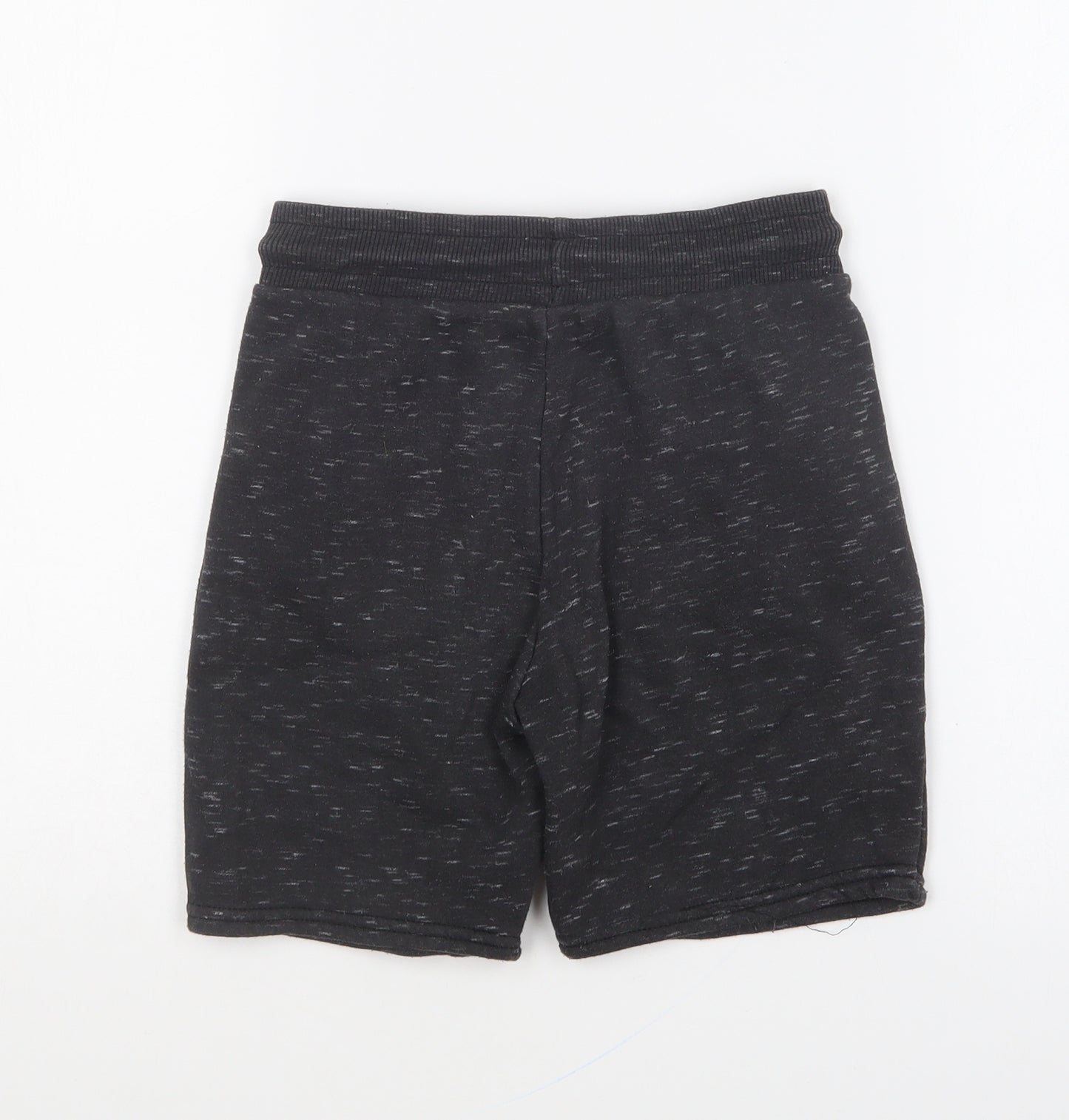Marks and Spencer Boys Grey Cotton Sweat Shorts Size 7-8 Years Regular Drawstring