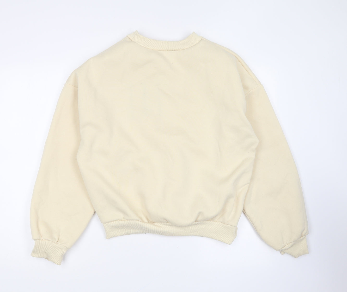 SheIn Womens Yellow Polyester Pullover Sweatshirt Size L Pullover - Social