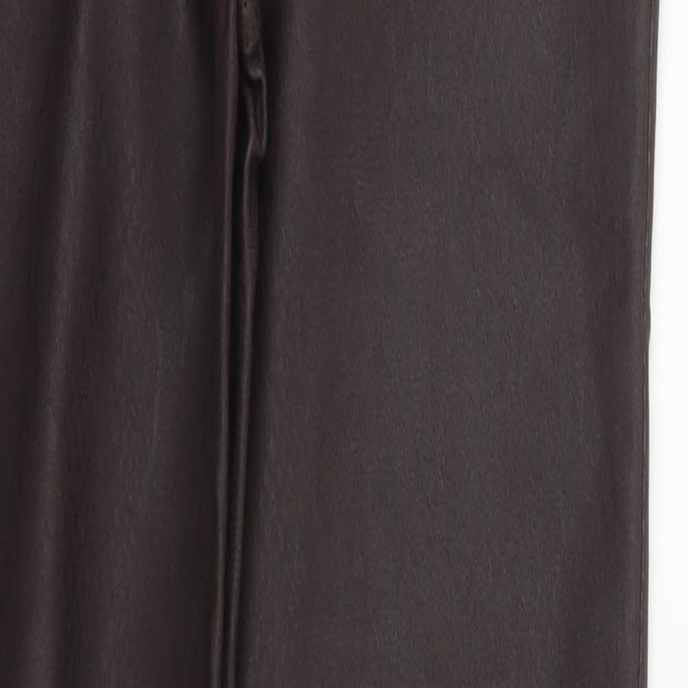 F&F Womens Brown Animal Print Viscose Jegging Leggings Size 8 L29 in - Snake Print