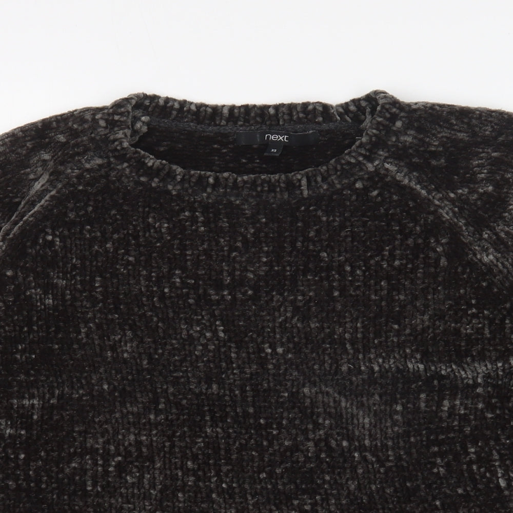 NEXT Womens Green Round Neck Polyester Pullover Jumper Size XS