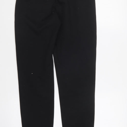 Crivit Womens Black Polyester Jogger Trousers Size S L27 in Regular Drawstring