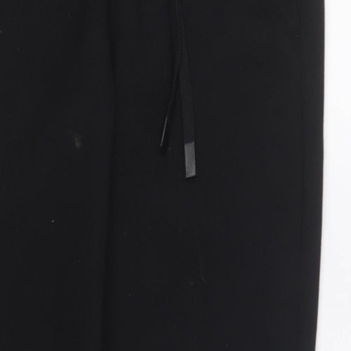 Crivit Womens Black Polyester Jogger Trousers Size S L27 in Regular Drawstring