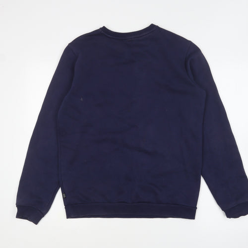 PUMA Womens Blue Cotton Pullover Sweatshirt Size 3XL Pullover