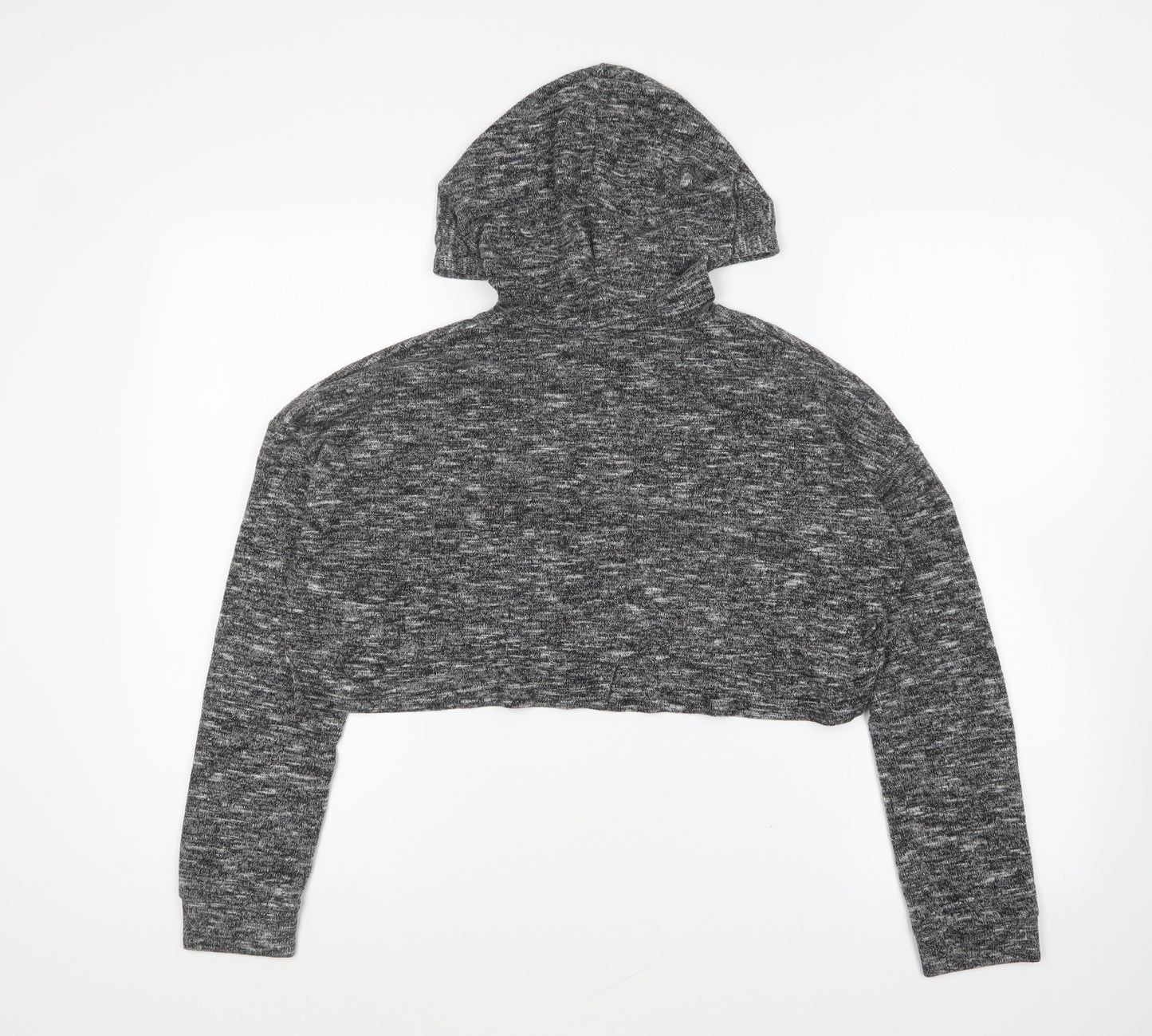 River Island Girls Grey Polyester Pullover Hoodie Size 11-12 Years Pullover