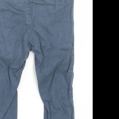 TU Boys Blue Cotton Capri Trousers Size 12-18 Months Drawstring