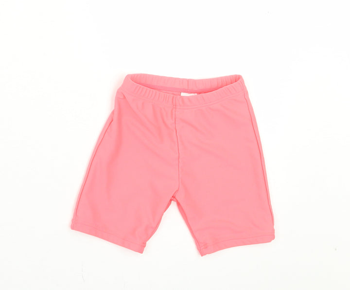 NEXT Girls Pink Polyester Compression Shorts Size 2 Years Regular