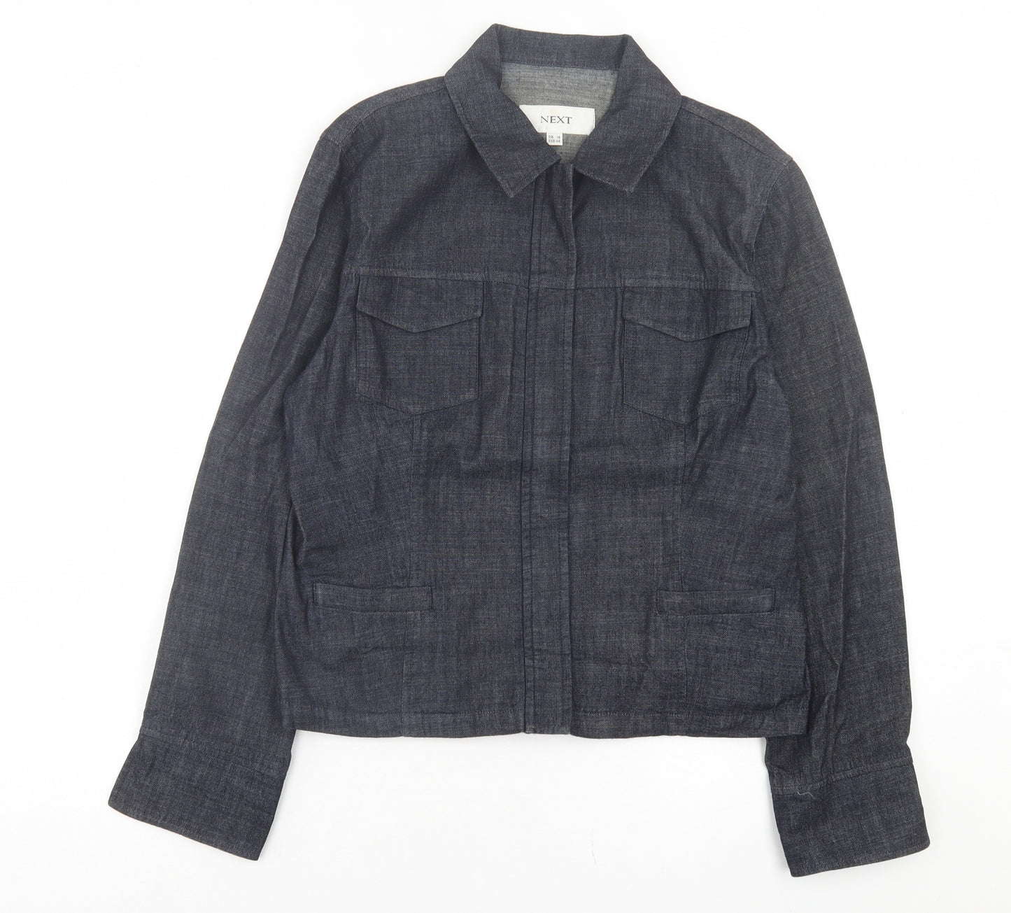 NEXT Womens Blue Jacket Size 18 Zip