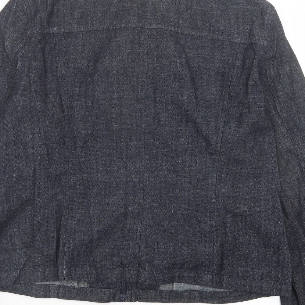 NEXT Womens Blue Jacket Size 18 Zip