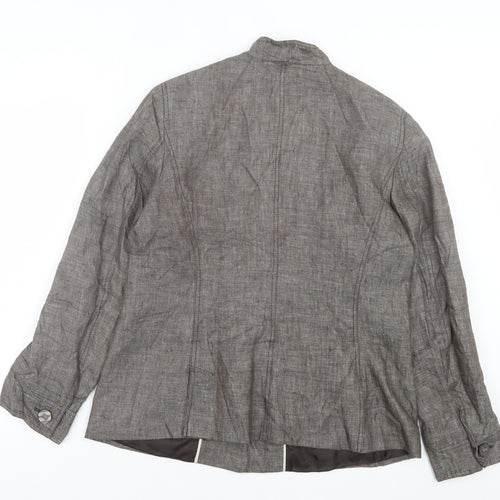 NEXT Womens Brown Jacket Size 6 Button