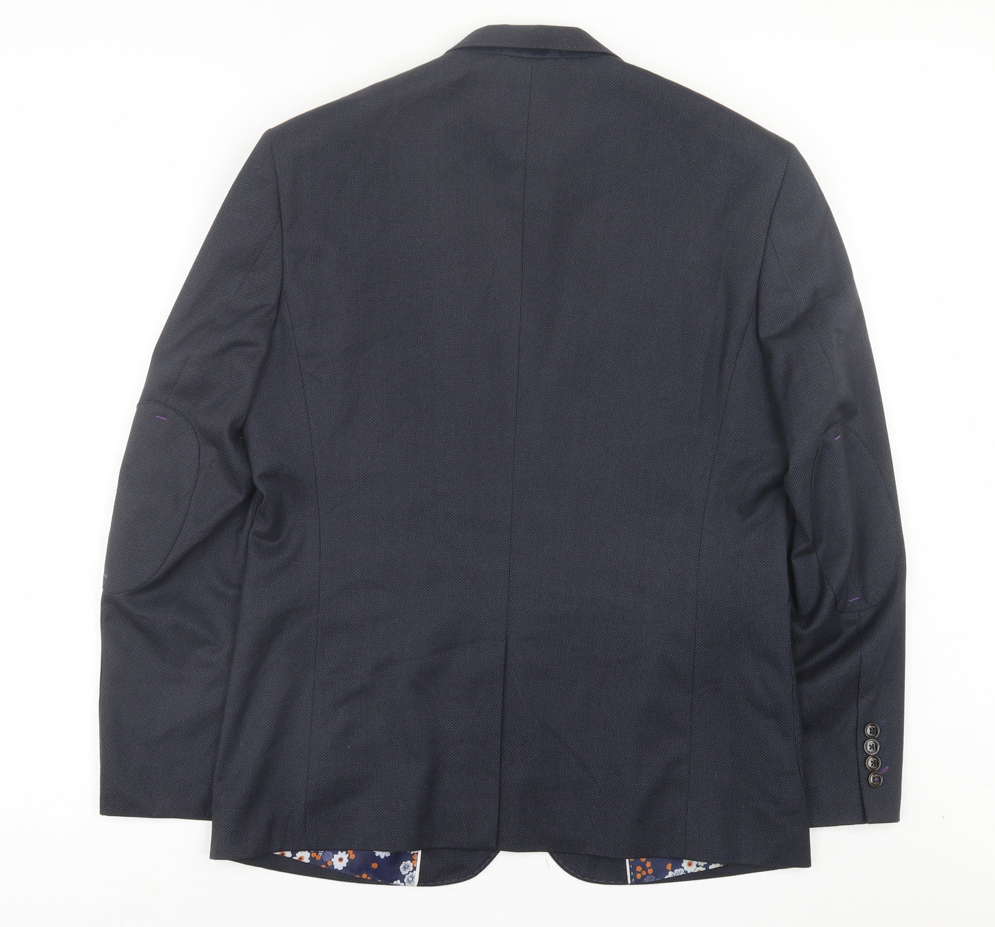 CAVANI Mens Blue Polyester Jacket Suit Jacket Size 42
