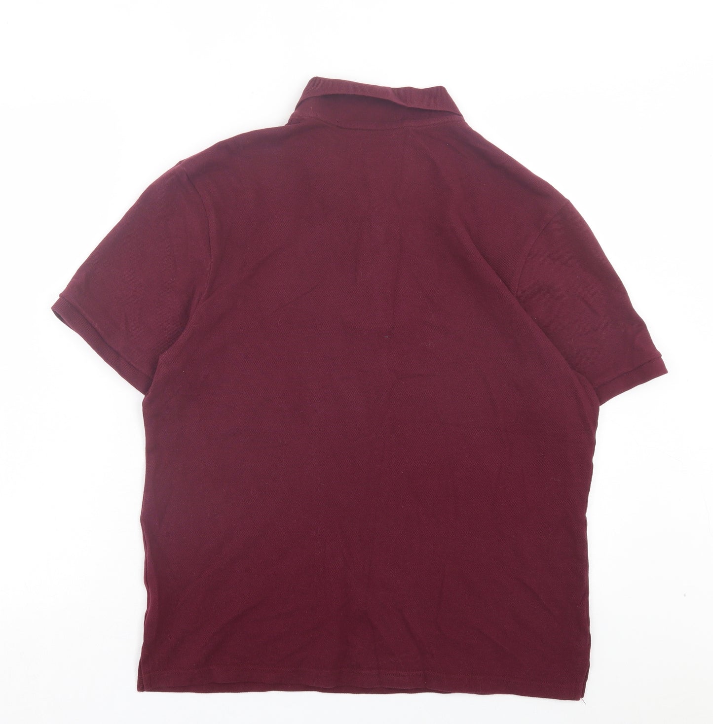 Urban Outfitters Mens Purple Cotton Polo Size S Collared Button