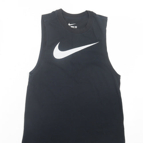 Nike Mens Black Cotton Basic Tank Size XS Crew Neck Pullover