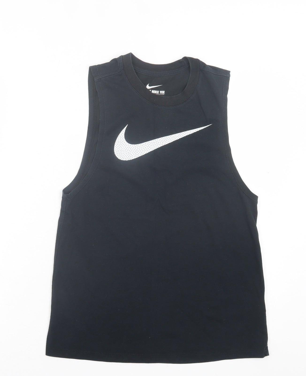 Nike Mens Black Cotton Basic Tank Size XS Crew Neck Pullover