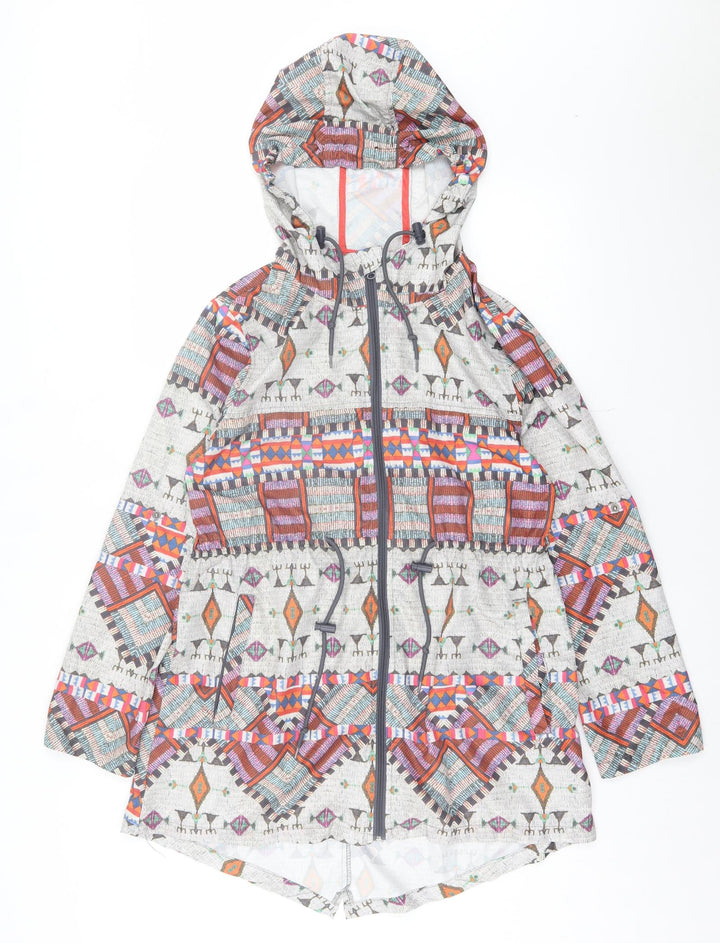 Atmosphere Womens Multicoloured Geometric Jacket Size S Zip