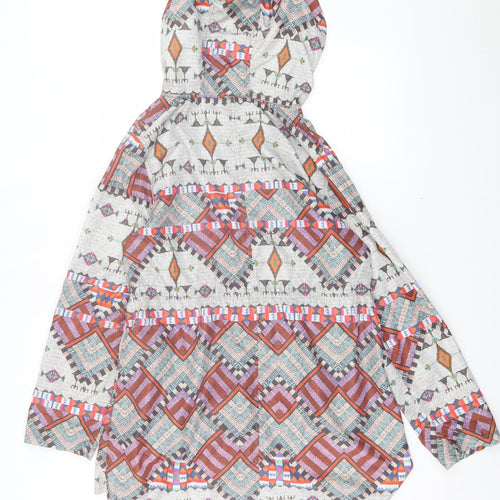 Atmosphere Womens Multicoloured Geometric Jacket Size S Zip
