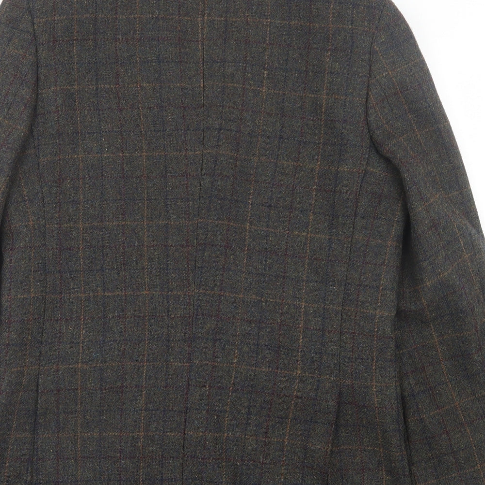 Cedar Wood State Mens Green Plaid Polyester Jacket Suit Jacket Size 40