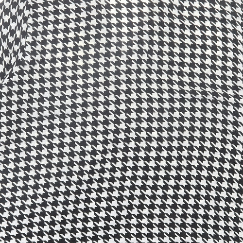 Marks and Spencer Womens Black Herringbone Polyester Basic Blouse Size 14 V-Neck