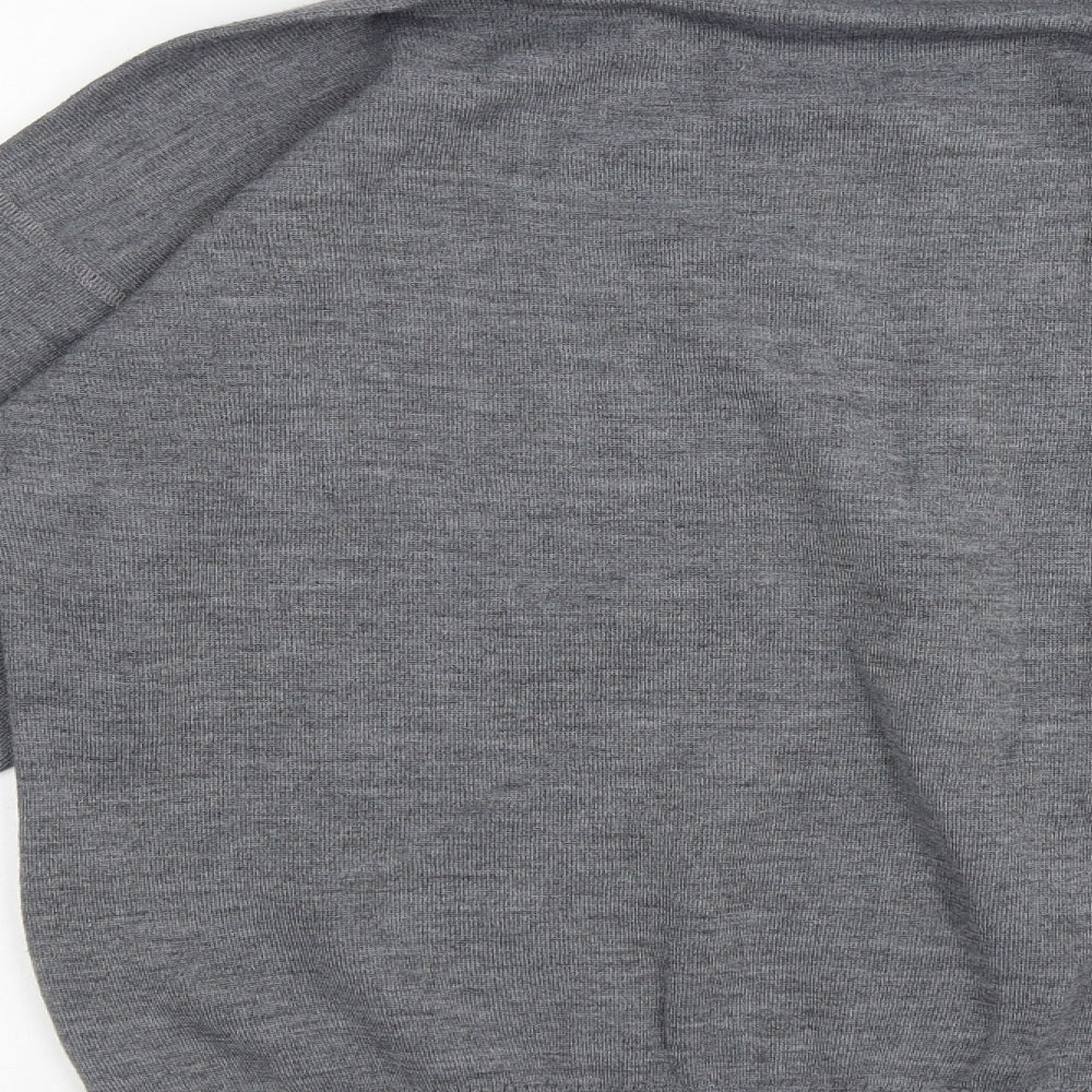 C&A Womens Grey Roll Neck Polyethylene Pullover Jumper Size S