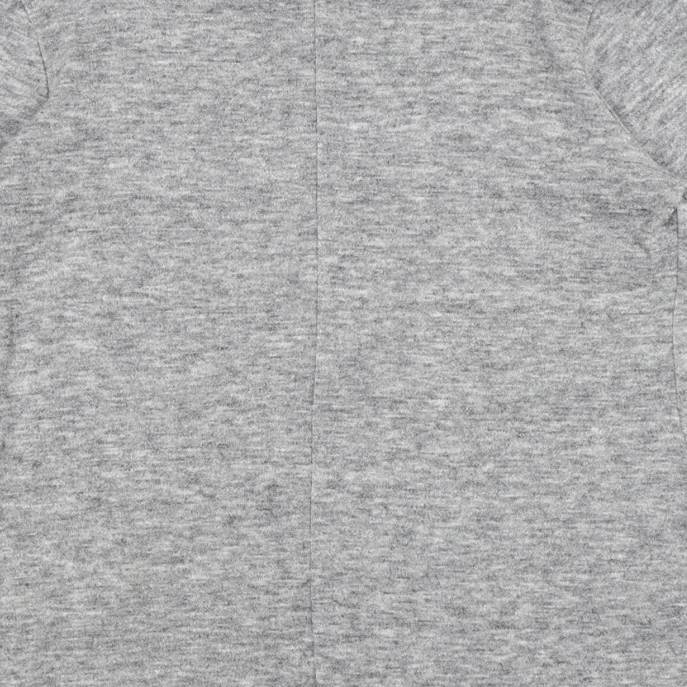 Store Twenty One Womens Grey Acrylic Basic T-Shirt Size 16 Round Neck