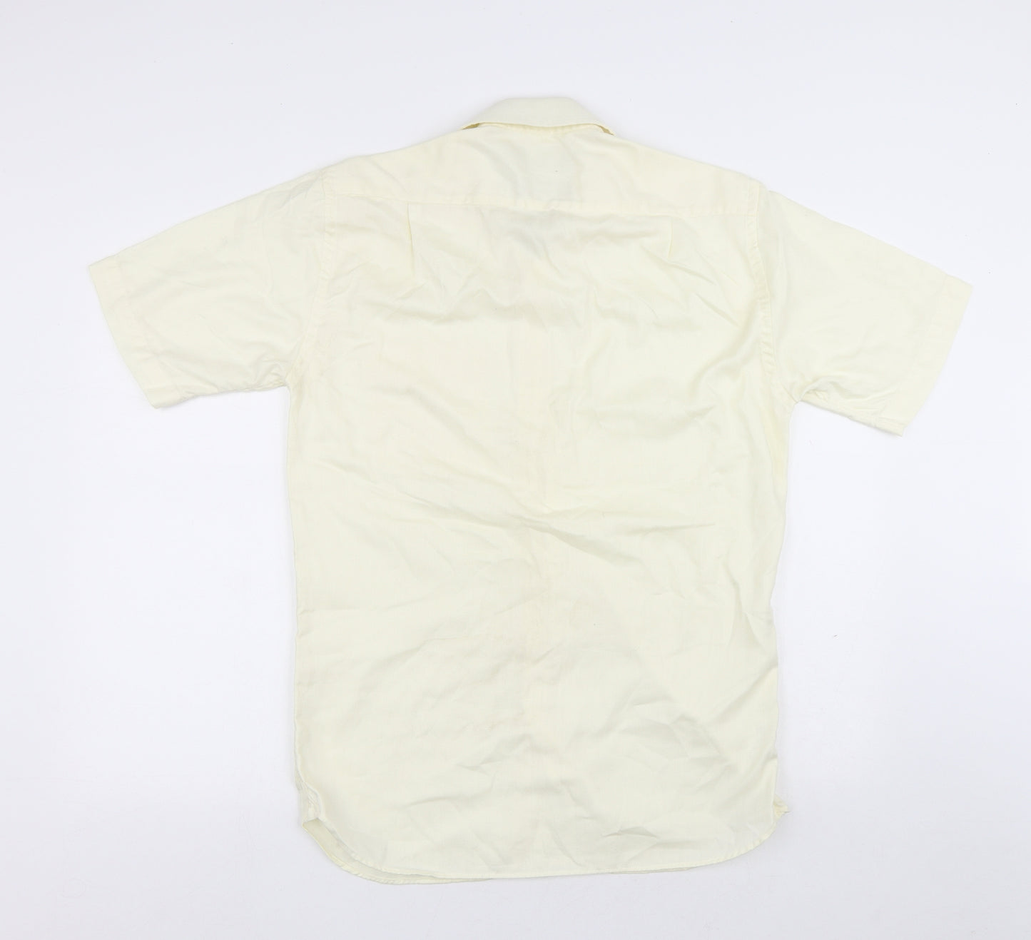 Marks and Spencer Womens White Cotton Basic Button-Up Size 10 Collared