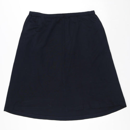 Carr Westley Womens Blue Acrylic A-Line Skirt Size 24