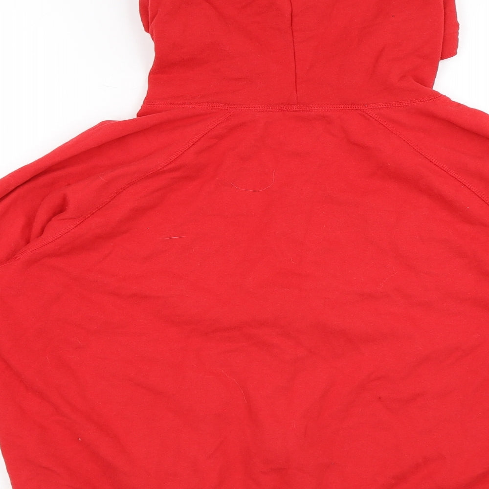 Gap Mens Red Cotton Full Zip Hoodie Size L