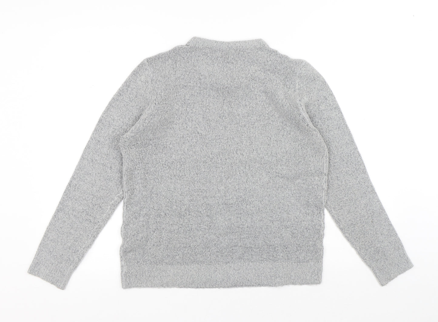 Onfire Womens Grey Round Neck Acrylic Pullover Jumper Size 14