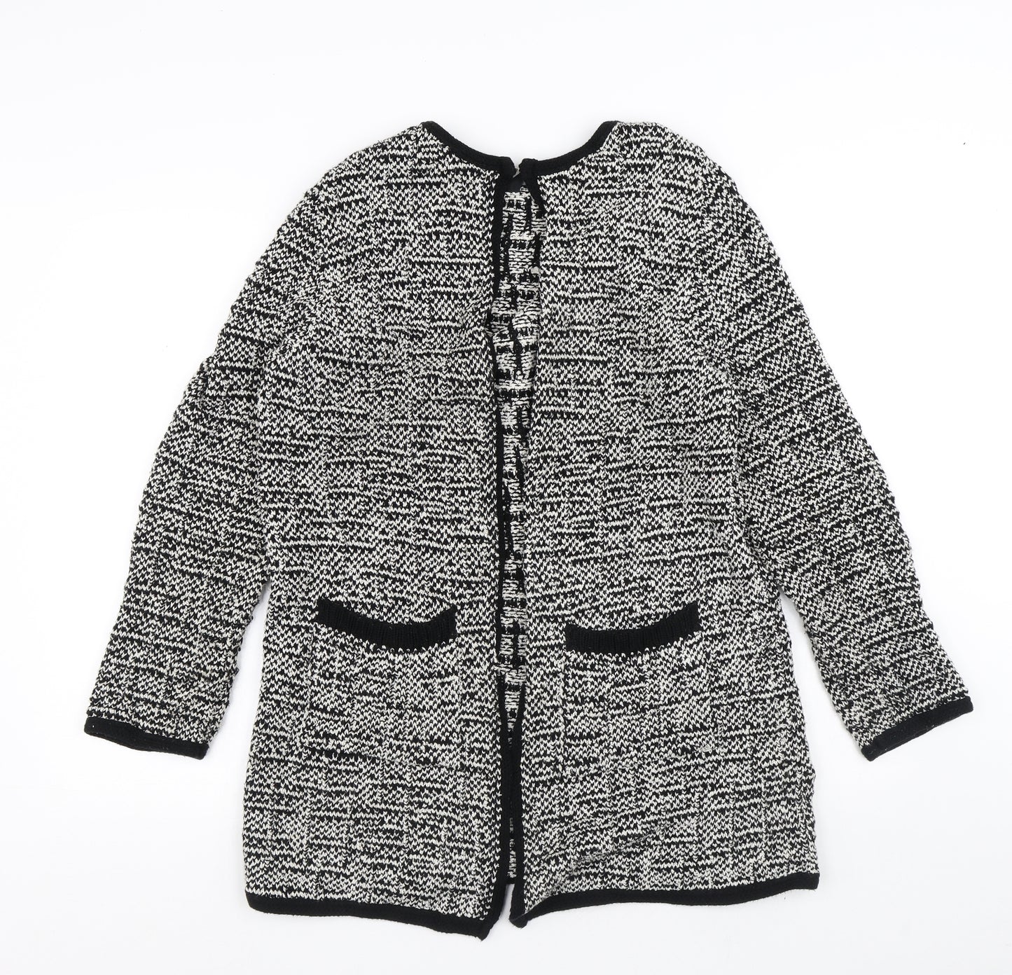 F&F Womens Multicoloured Round Neck Cotton Cardigan Jumper Size 12
