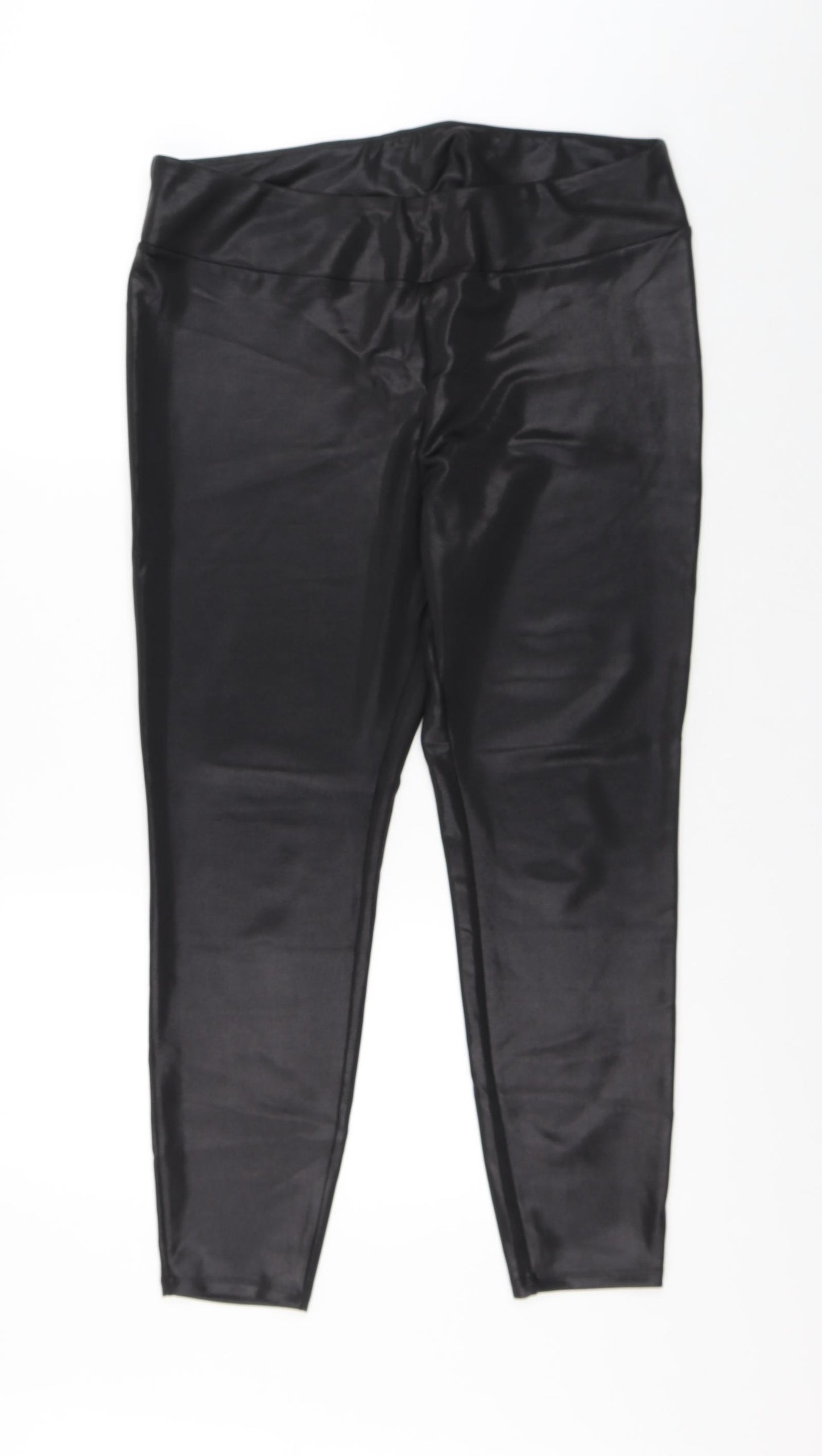 River Island Womens Black Polyester Capri Leggings Size 20 L26 in