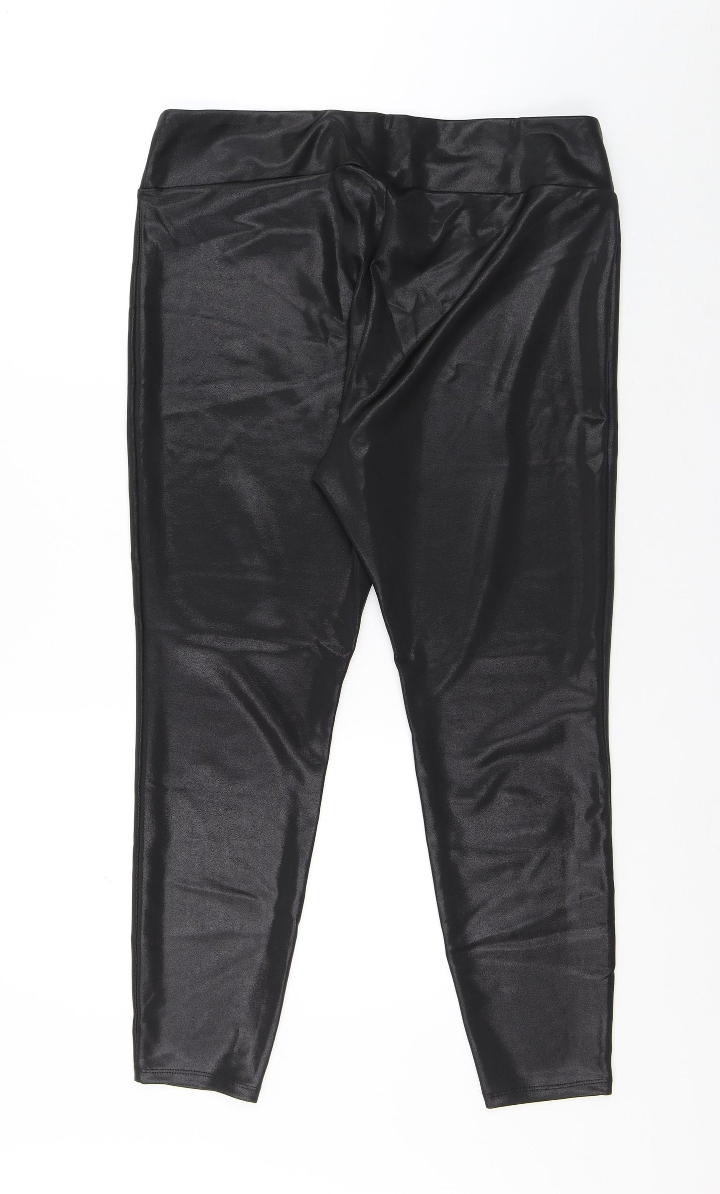 River Island Womens Black Polyester Capri Leggings Size 20 L26 in