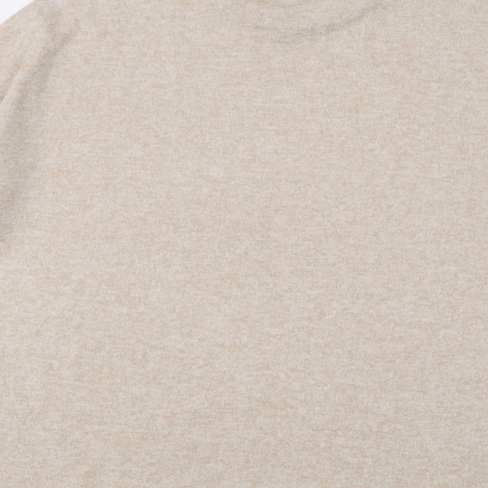 Primark Womens Beige Round Neck Polyester Pullover Jumper Size 6